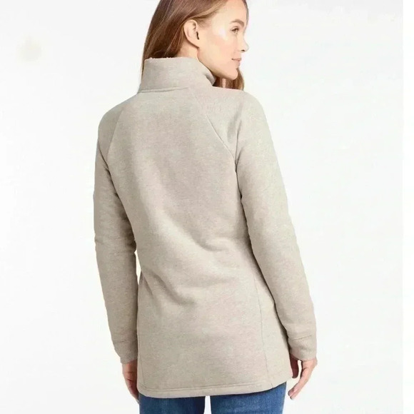 Women's L.L.Bean 1912 Sweatshirt, Sherpa-Lined Full-Zip Tunic - Picture 3 of 5
